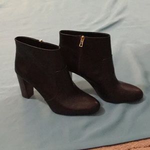 Brown Leather Booties